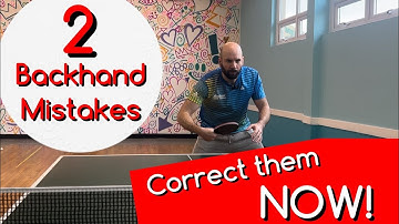 If you’re NOT making these mistakes, you’ll have a solid Backhand Attack (Backhand tutorial)