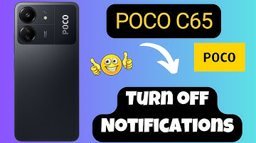 Turn off Notifications POCO C65 || Change settings of Notifications || How to turn off Notifications