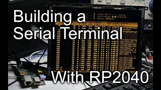 Building a serial terminal with RP2040 and EL screen