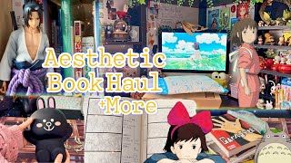 Aesthetic Unboxing | Amazon| Studio Ghibli | Art Books| Manga | Thrifted Book Haul | 4️⃣6️⃣1️⃣🎉