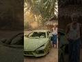 Life-Size Lamborghini Revuelto Made from Leaves. #ytshorts #trending #automobile #travel #art #car
