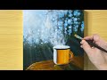 Do you want some Coffee? / Acrylic Painting / STEP by STEP #325