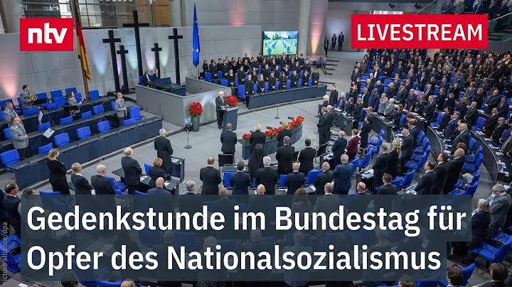 LIVE: Gedenkstunde im Bundestag für Opfer des Nationalsozialismus