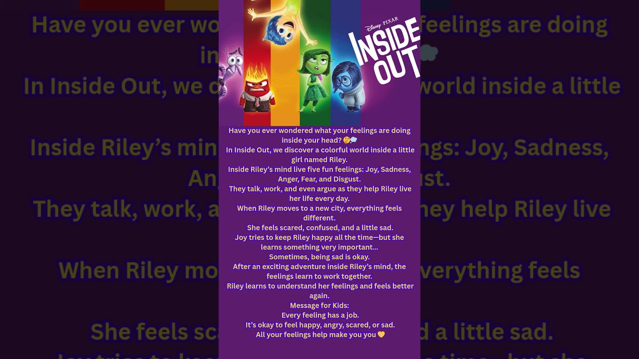 Inside Out | A Feelings Adventure | Bedtime Story