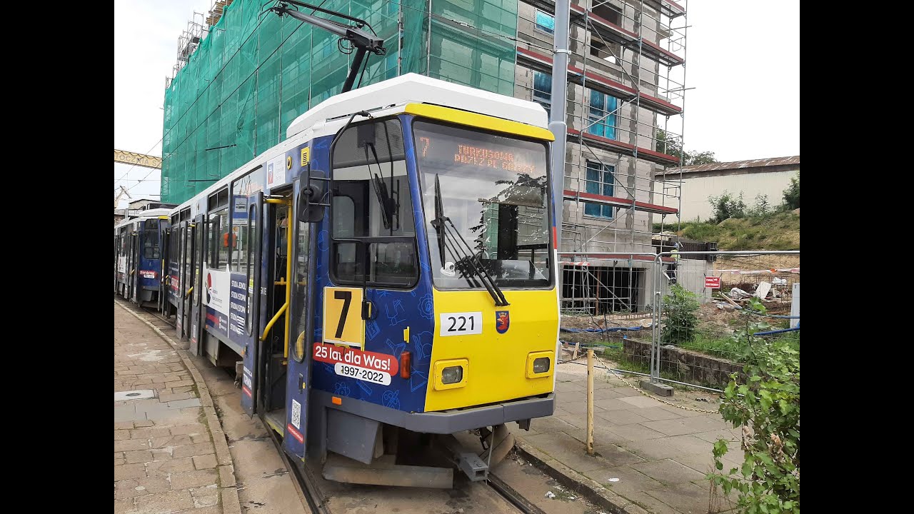ZDiTM Szczecin (Tramwaje Szczecińskie) @ Tatra T6A2M #221+222, Linia 7