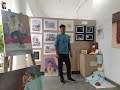 BFA 🥰 Final Display pictures painting 7 semester #iksvv #khairagarh#display