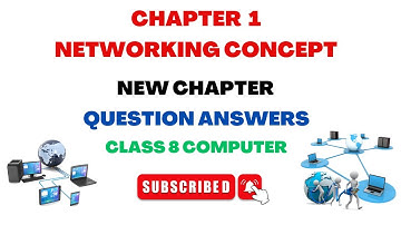 Class 8 Computer | New Chapter 1 Question Answers | Networking Concept | All  questions Answer