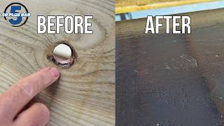 Dont Use Filler To Replace A Knot In Timber