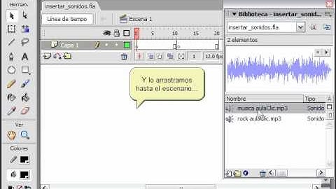 Videotutorial Macromedia Flash 8 - Insertar un Sonido