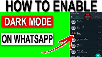 how to enable dark mode on whatsapp in hindi|whatsapp dark mode kaise lagaye//Hashim info