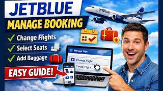 JetBlue Airline Manage Booking Made Easy | Step-by-Step Guide for Beginners!