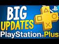 BIG PS PLUS UPDATES - NEW PlayStation Plus CHANGES and Game Updates