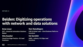 AWS re:Invent 2023 - Belden: Digitizing operations with network and data solutions (IOT103)