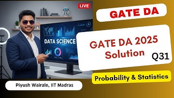 GATE DA 2025 Oplossingen | Waarschijnlijkheid en statistiek | GATE Data science PYQ Q31 #gateda