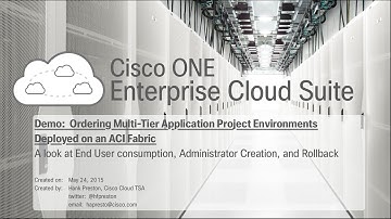 UCS Director - New Application Project Environment in an ACI Network