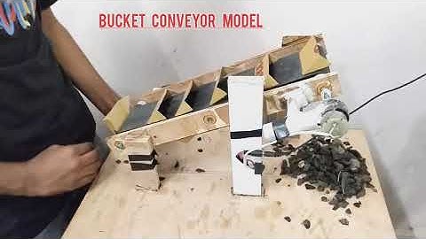 BUCKET CONVEYOR MODEL  ENGINEERING EXPLORATION PROJECT | #conveyorsystems #beltconveyor #viralvideo