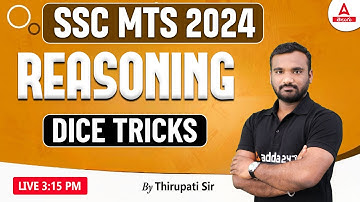 SSC MTS Reasoning Classes 2024 Telugu | Dice Reasoning Tricks | Adda247 Telugu