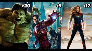 Las 21 películas de Marvel listadas de la peor a la mejor según los fans; ¿estás de acuerdo?
