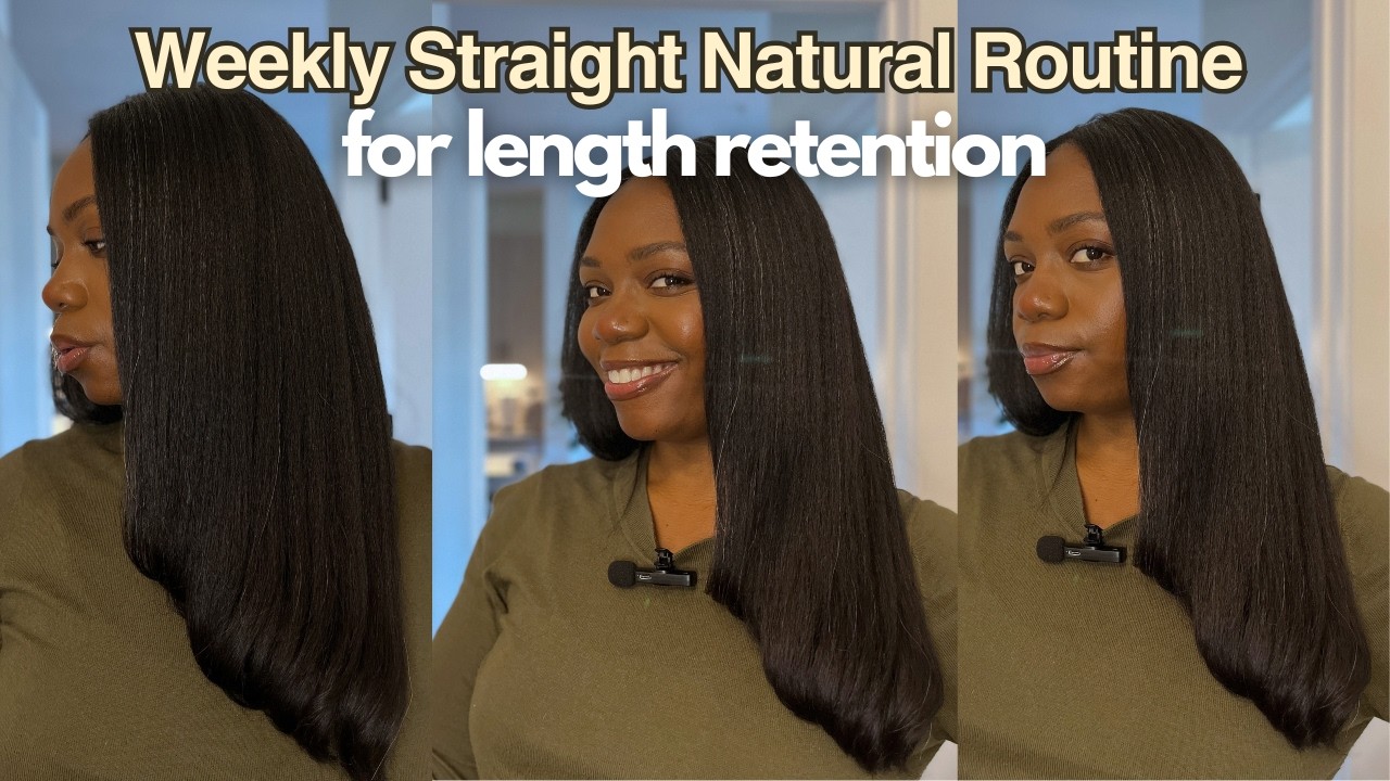 Рост прямых натуральных волос | Еженедельные рекомендации по сохранению длины