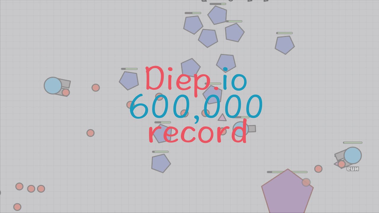 DIEP.IO-  600K SCORE WORLD  RECORD BEST TANK | IOGames