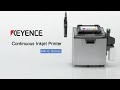 Selftroubleshooting continuous inkjet printer cij  keyence mkg series