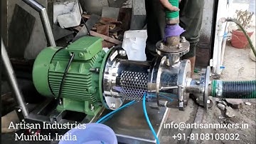 Three Stage Inline Homogenizer