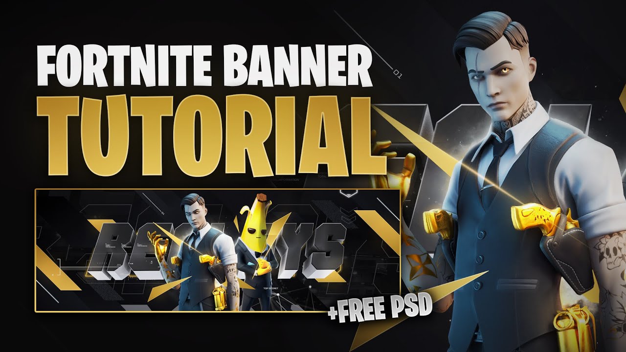 PS/C4D Fortnite Season 2 Banner Tutorial (FREE PSD) by EdwardDZN