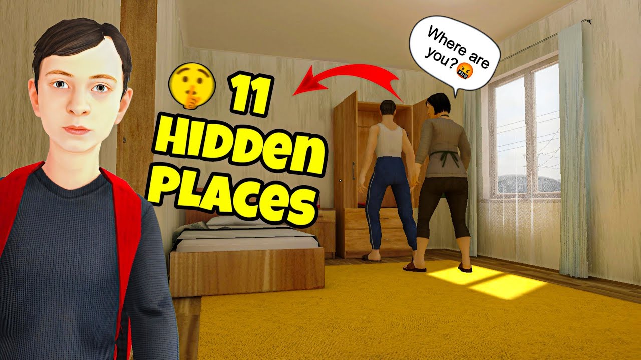 Top 11 Hiding Places in Schoolboy Runaway | Andrew's Secret Spots to Hide from His Psycho Parents