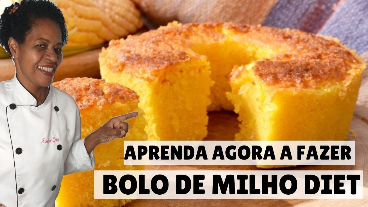 Como Fazer Bolo de Milho Cremoso Diet 🌽 - Receita Bolo de Milho Simples - com Soraia Diet