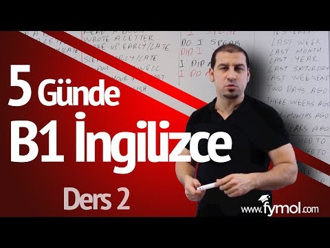 5 Günde B1 İngilizce öğreniyorum Ders 2- En İyi Online İngilizce Kursu