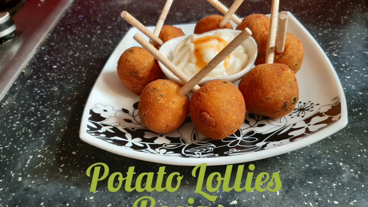 Potato Lollies Recipe/ Homemade Potatoes Starters/ Vegetarian starters
