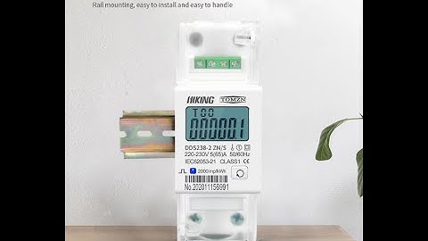 การตั้งค่า Power Meter 1ph DDS238 2 ZNS Output RS485 Modbus RTU