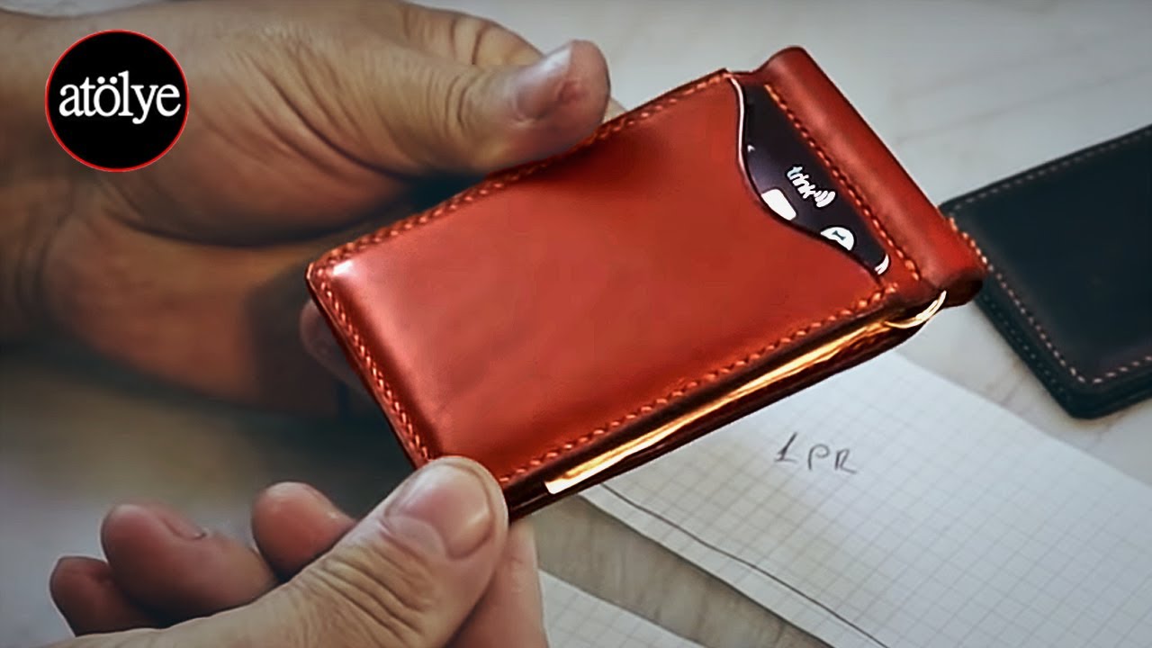 RFID safetly Fernando Card Holder Handmade magnetic leather wallet