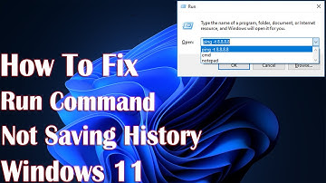 Run Command Not Saving History In Windows 11 - How To Fix