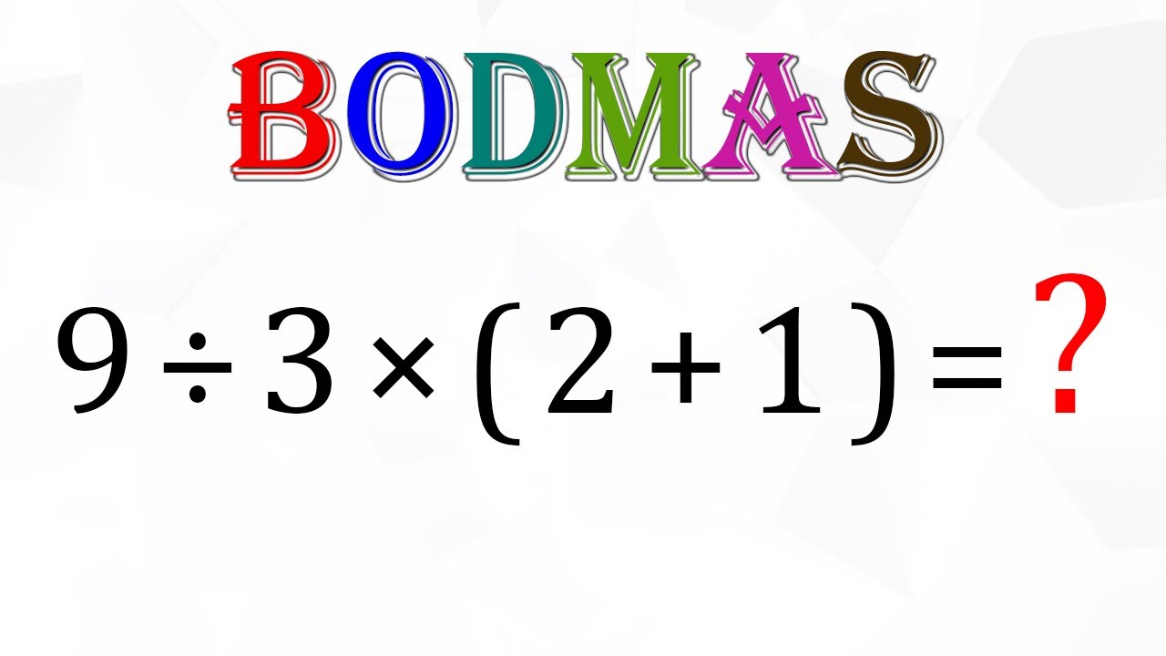 BODMAS Order Of Operations AS Learning Point YouTube BODMAS Order Of Operations AS Learning Point YouTube