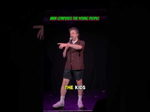 MAN CONFUSES YOUNG PEOPLE IN AUDIENCE