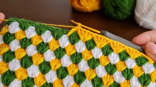 Easy Crochet Baby Blanket Knitting  For Beginners.. Çok Kolay Tığ İşi Battaniye Örgü Modeli...