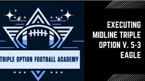 Executing Midline Triple Option v. 5-3 Eagle Defense #flexbone #airforcefootball #coaching