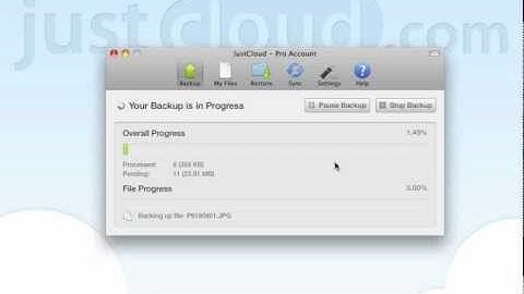JustCloud Tutorial: How to Backup a USB Drive on a Mac
