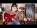 Dustin Tomsen 13 years old covers Eric Johnson "Cliffs of Dover" (Studio Version)