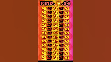 find the odd number 34 #quiztime #quiz #challenge #games #facts #puzzle #youtubeshorts #ढूंढो
