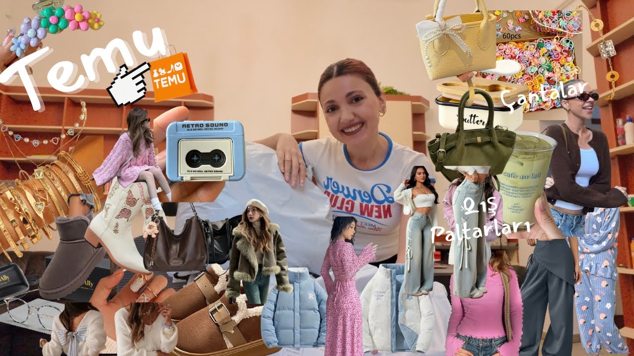 TEMUDA YENI MƏHSULLAR😳500 MANATLIQ 🛍️80 MANATLIQ ÇANTALAR 👜QIŞ GEYİMLƏRİ👗AKSEUSARLAR💍TEMU💰AYSEL SHAH