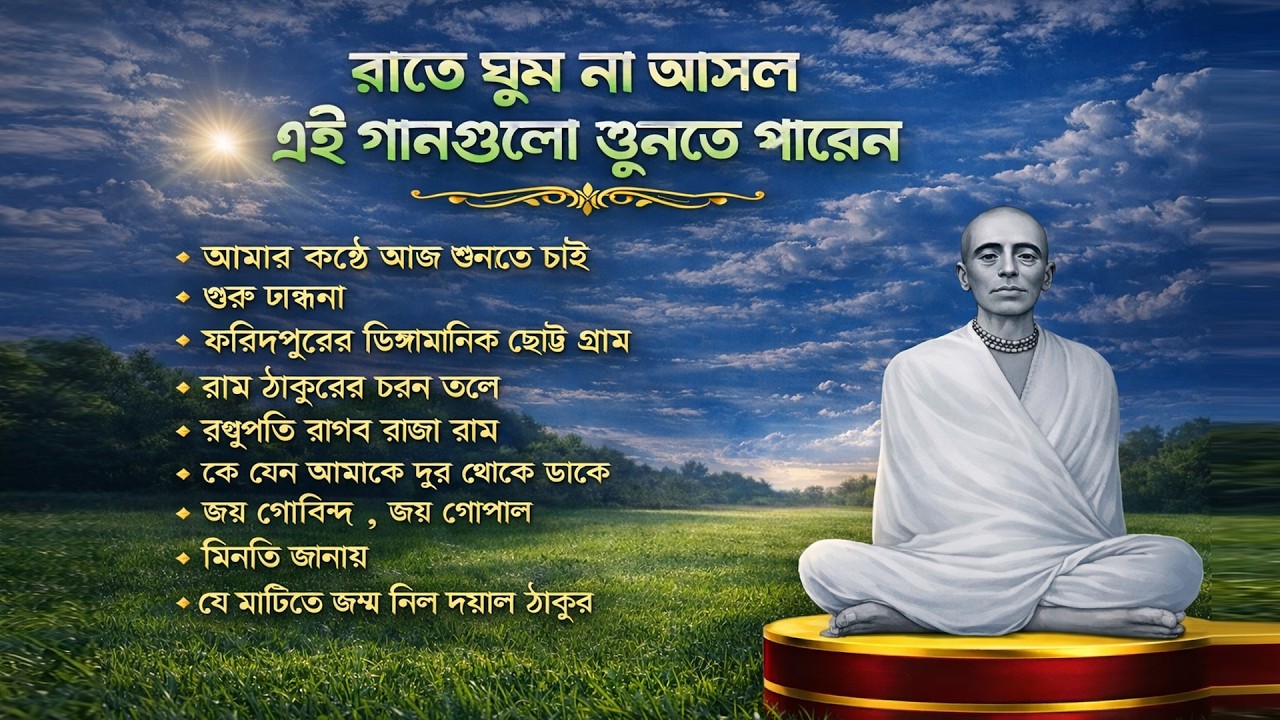 রাতে ঘুম না আসলে এই গান গুলো শুনুন Ram thakur utsav | ram thakur guru vandana | ram thakur panchali