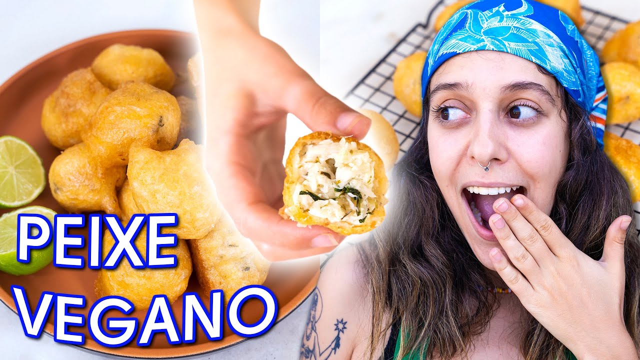 Fiz bolinho de PEIXE VEGANO com um VEGETAL!!! (Ficou Surpreendente)