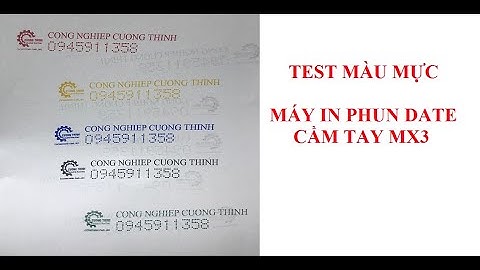 Test màu mực máy in date cầm tay