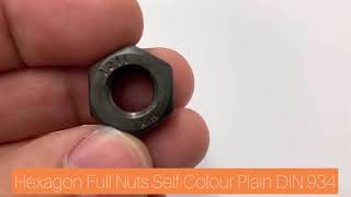 Hexagon Full Nuts Grade 10, Self Colour DIN 934