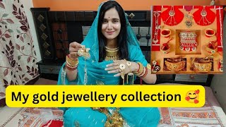 My gold jewellery collection || Wedding jewellery || Rajputi gold jewellery set 🥰🥰