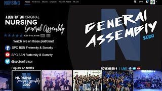 LIVE: “A BSN FratSor Original: Nursing General Assembly 2020”