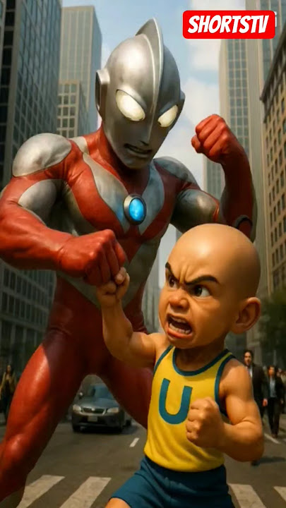 🤯UPIN MELAWAN ULTRAMAN RIBUT #upinipin #upindanipin #funny #cartoon #trendingshorts