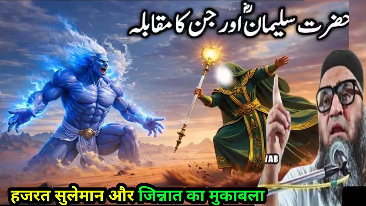 Hazrat Suleman और जिन्नात का मुकाबला हजरत सुलेमान की हुकूमत byan Kari Ahmad Ali Sahab